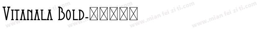 Vitanala Bold字体转换